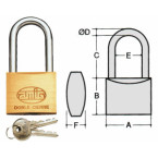 Amig hangslot in messing...