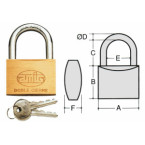 Amig Hangslot in messing...