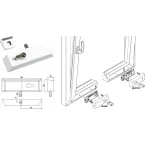 White Cover for Straight Lock RAL 9016 L&L Secuwin / pc