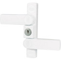 Verrous de sécurité pivotant double Burg Winsafe WS22 W SB blanc / pce