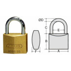 Abus 85/30 hangslot / pce