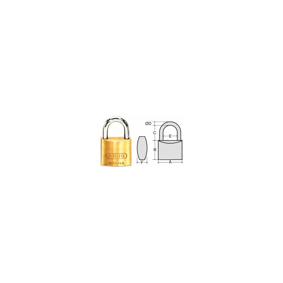 Abus Padlock 55/35 per piece