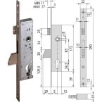 CISA Zinc-Plated Drop Bolt...