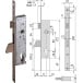 CISA Zinc-Plated Drop Bolt Lock 25/85 per piece