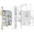 Nemef 1269 Mortise Lock / pc
