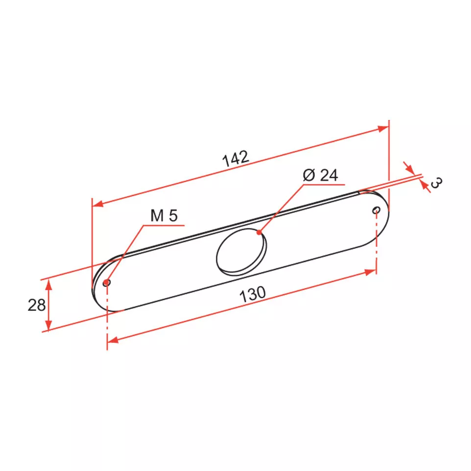 Contre-plaque pour serrure AE en...