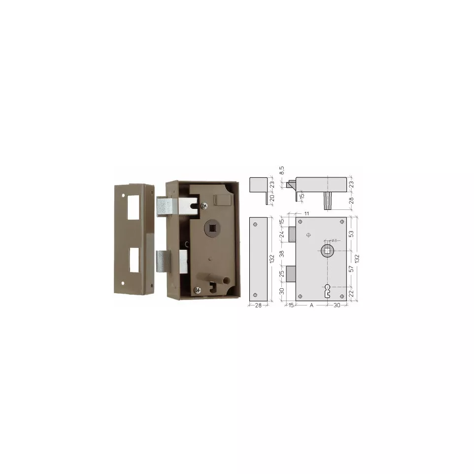Serrures à appliquer Litto B1112 / pce