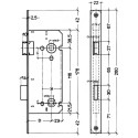 Litto A1553 Bathroom Lock 55/116 per piece