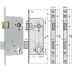 Litto A2658 70/110 Right Mortise Lock / pc