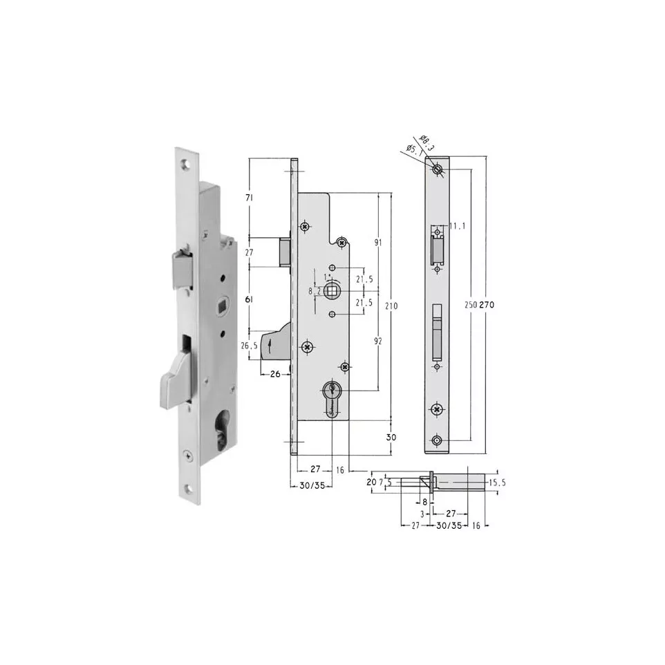 Sobinco Lock 30/92 per piece
