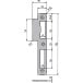 DIN Strike Plate No. 5-01-N Reversible Silver per piece