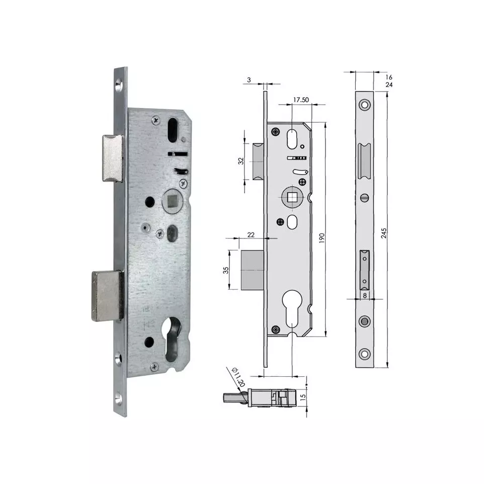 Slot DMS 1049 PZ 30/92mm met...