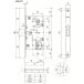 Magnetisch haakslot voor AGB Polaris 2XT L/O WC, zonder handgreep / pce
