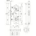 Serrure magnétique à clé BB AGB Polaris 2XT sans gaches / pce