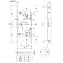 Serrure magnétique à clé BB AGB Polaris 2XT sans gâche / pce