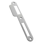 Vlakke centrale stalen sluitplaat met afgerond uiteinde 200x26x3mm voor vlakke houten deur LSB9/31-A / pce