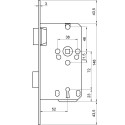 DIN-basisslot L&L 147 sleutel BB 55/72 links/DIN R / pce