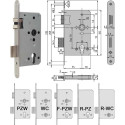 CES DIN Lock for Projects PZW with Anti-Friction Latch 65/72 Right DIN L / pc