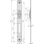 Sluitplaten voor rolsloten 311 inox / pce