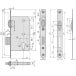 Serrure DIN à rouleau BMH 311 PZ / pce