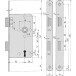 Basic DIN Mortice Lock Offset Faceplate 20mm WC Left/DIN R per piece