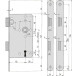 DIN-basisslot BMH nr. 2 met voorplaat verzet (20 mm) sleutel BB links/DIN R / pce