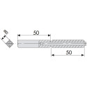Split Spindle for Cisa SikurExit Panic Lock Mortise Type 8x8 mm 50/50 mm per piece