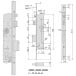 Cisa SikurExit 1-Point Mortice Panic Lock Function B 30/92 per piece