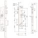 CISA SikurExit Single-Point Panic Mortise Lock 30/92 Function A/D per piece