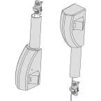 CISA Fast Top and Bottom Lock Kit Grey with Lateral Bolts per piece