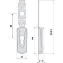 Cache cylindre noir 92 PZ uniquement pour Cisa Fast Touch / pce