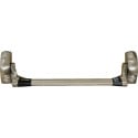 CISA Fast Push Stainless Steel Look Panic Bar for Mortise Lock (No Oval Bar) / pc