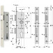 Slot DIN smal BKS 0007 45/72 rechts/DIN L Voorplaat verzet / pce