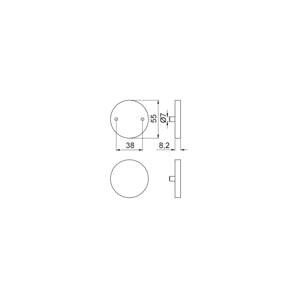 Inox ronde ingangen L&L 402 / pce