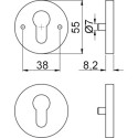 Entrées rondes PZ inox L&L 401 / pce