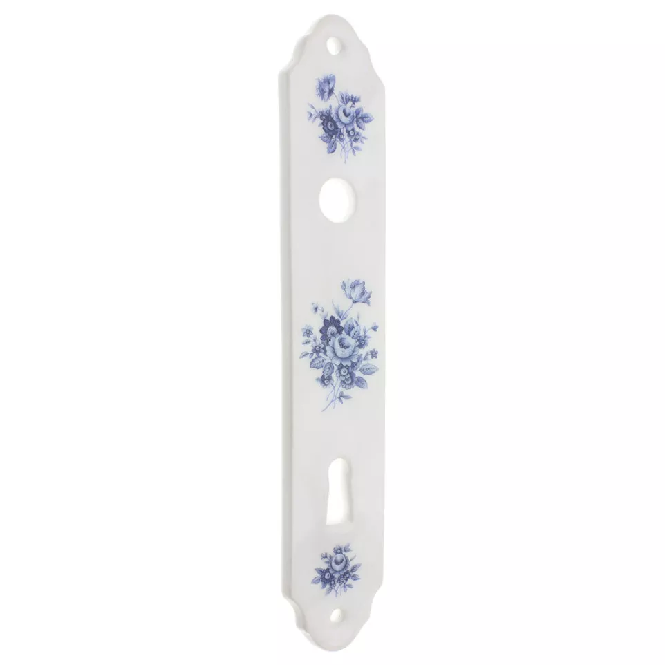 Plaque en porcelaine 110BB fleur...