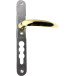 HOPPE Atlanta Security Handle Set with Cylinder Protection for 67–72 mm Door Thickness PVD per piece