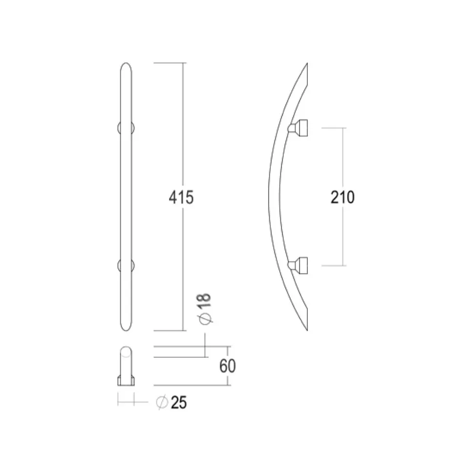 Tirant de porte arc n°818 paire...