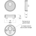 Security Escutcheon No.078 Brass / PC