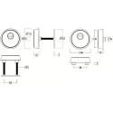 Security Escutcheon No.078 Brass / PC
