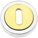 Polished Brass Keyhole Escutcheon No.121 BB Key / 2 pieces