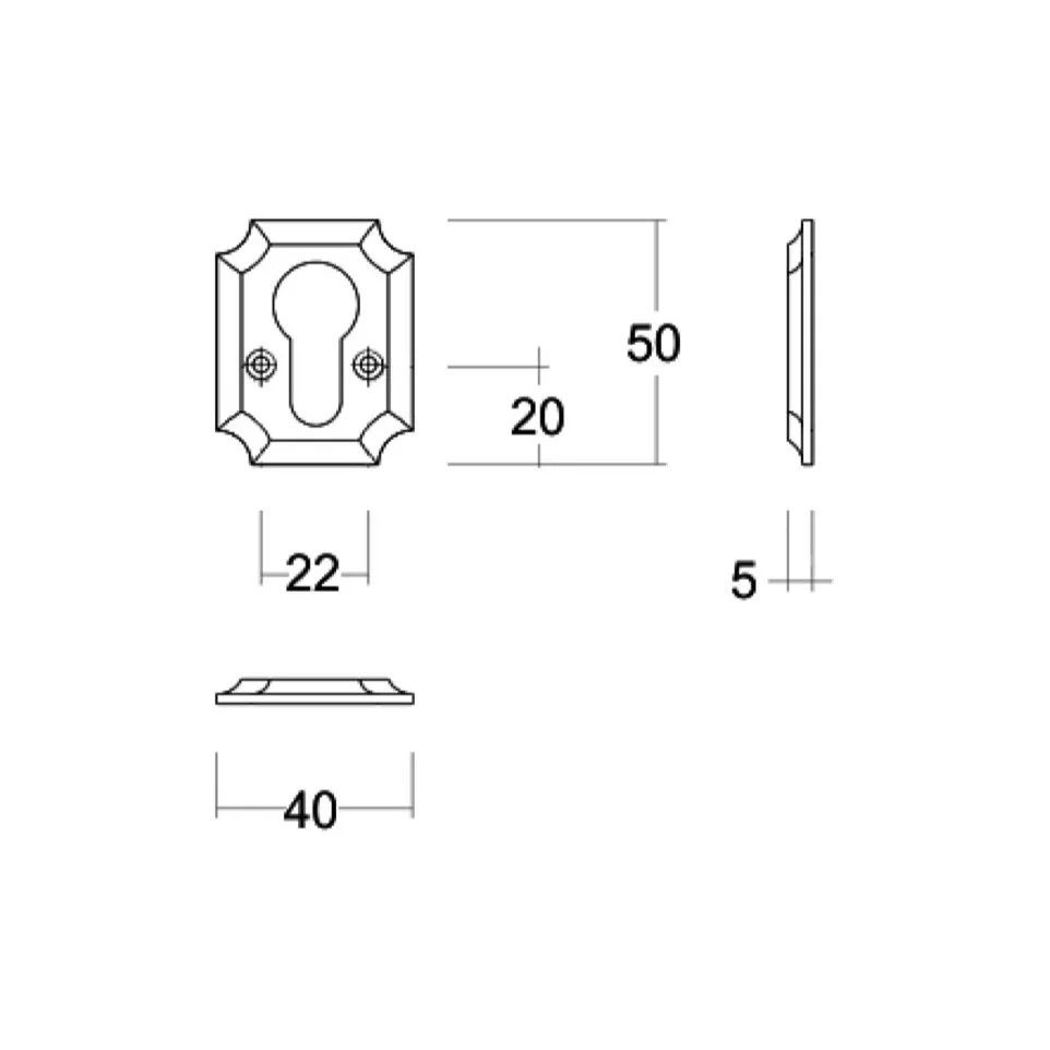 Rosette No.86 Cylinder PZ Bronze...