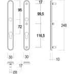 Security Escutcheon Set 325...
