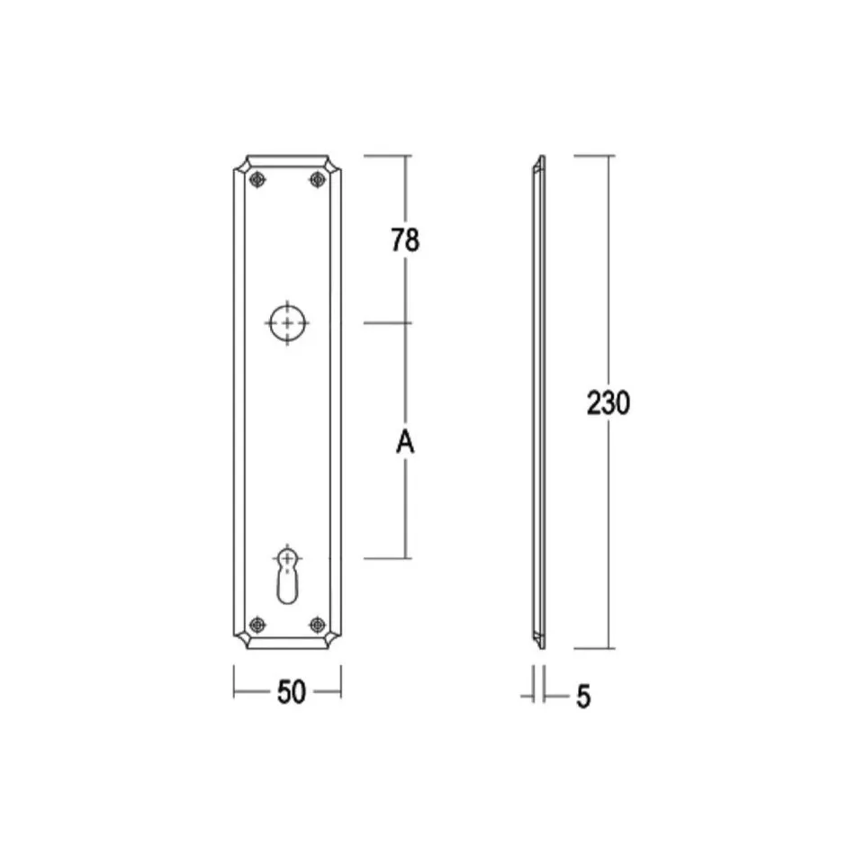 Plaat no. 86 110BB messing gebronsd /...