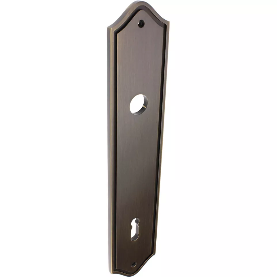 Plaat no. 82 110BB messing brons / 2pce