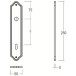 Plaat no. 82 110BB messing brons / 2pce