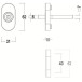 Embase pour olive chassis DRY-KIT laiton antique ciré / pce