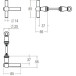 grepen n°124 L+T messing geboend (zonder rozet) / pce