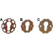 Rusty Iron Door Escutcheon PZ Rutten 218 / pc