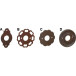 Rusty Iron Rosette Rutten 242 per piece